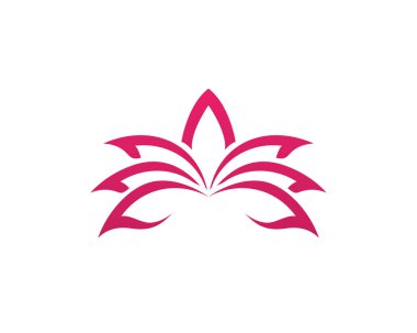 Şablon simgeler vektör Lotus çiçek logosu ve sembolleri