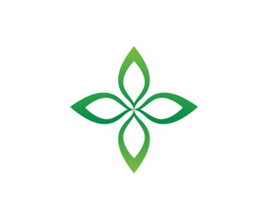 Şablon simgeler vektör Lotus çiçek logosu ve sembolleri