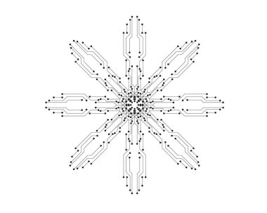 devre illüstrasyon vektör şablonu