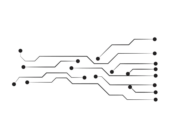 Circuit Illustration Vector Template — Stock Vector