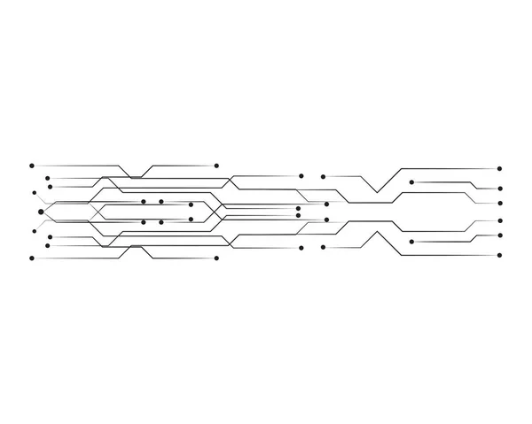 Circuit Illustration Vector Template — Stock Vector