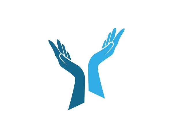 Hand Care Logo Template Vector Icon Business — Stock Vector