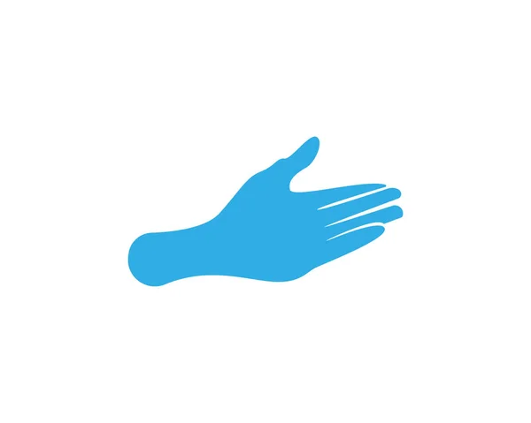 Догляд Рукою Шаблон Логотипу Вектор Іконка Бізнес — стоковий вектор