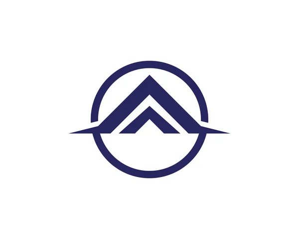 Logo Clădirilor Casă Simboluri Icoane Templat — Vector de stoc