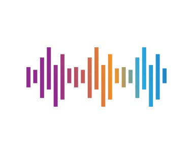 ses dalgası halat logo ve vektör simge şablonu