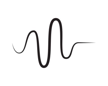 ses dalgası halat logo ve vektör simge şablonu