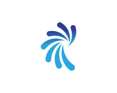 girdap daire logo ve sembolleri şablon simgesi