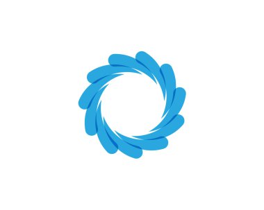 girdap daire logo ve sembolleri şablon simgesi