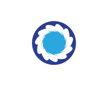girdap daire logo ve sembolleri şablon simgesi