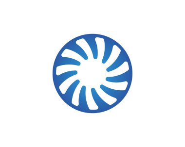 girdap daire logo ve sembolleri şablon simgesi