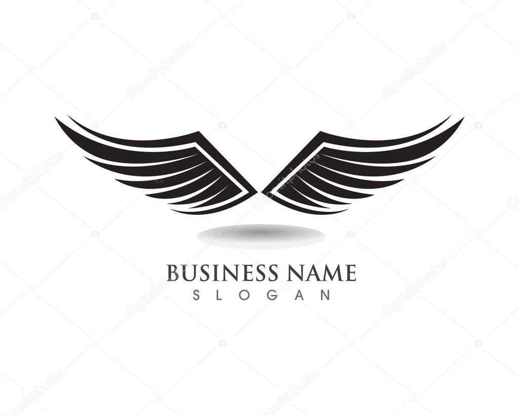 Eagle wing falcon logo and symbols
