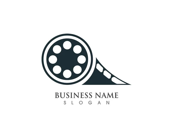 Film Strip Logo Plantilla Vector Ilustración Desig — Vector de stock