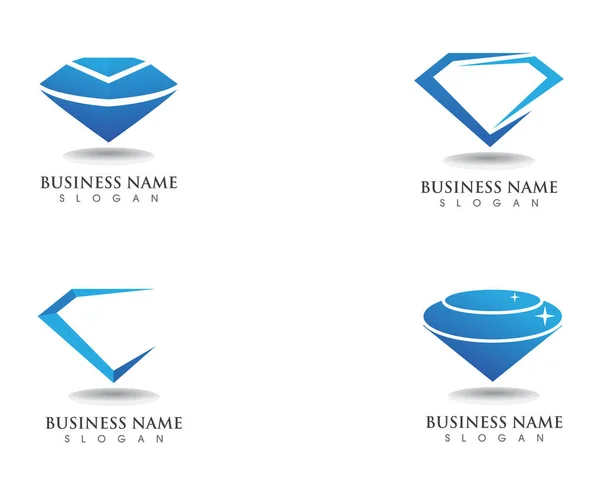 Diamond Logo Symbol Vector Template Icon — Stock Vector