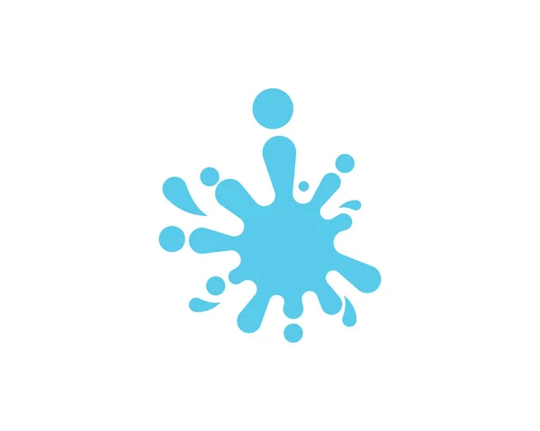 Spritzwasser Logo Und Symbolvektorvorlage — Stockvektor