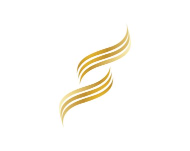 S logosu ve sembolleri şablon vektör simgesi