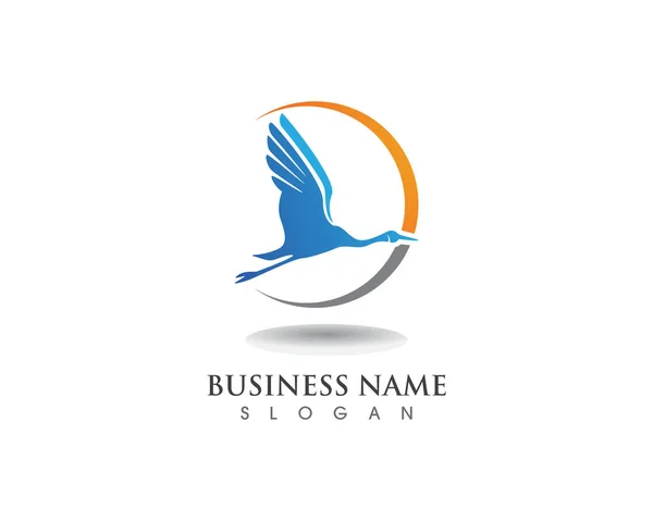 Flocos Neve Logo Templat — Vetor de Stock