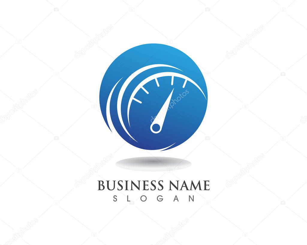  Faster Logo Template vector icon illustration design