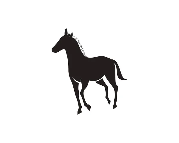 Cavalo Logotipo Modelo Vetor —  Vetores de Stock