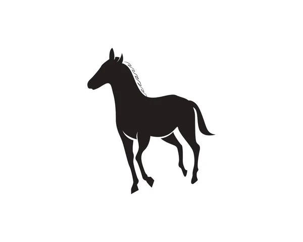 Vector Plantilla Logotipo Caballo — Vector de stock