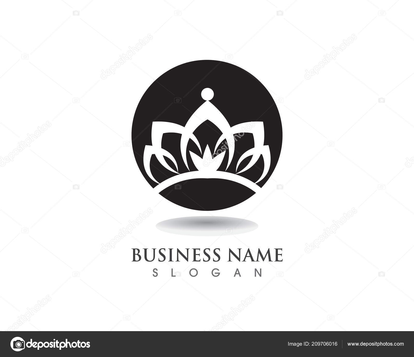 Download Crown Women Logo Template Vector — Stock Vector ...