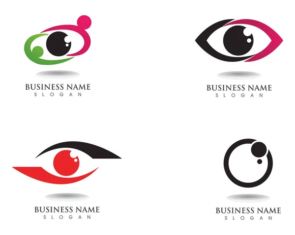 Logo Symboles Des Soins Oculaires — Image vectorielle