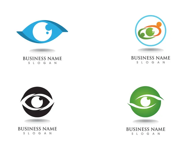 Eye Care Logo Symbols — Stock Vector