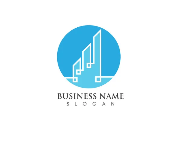 Finanz Logo Und Symbolvektor — Stockvektor