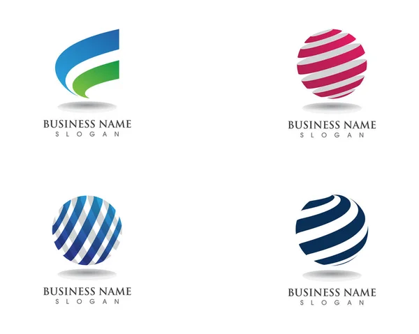 Globala Teknik Logotyp Kommunikation — Stock vektor