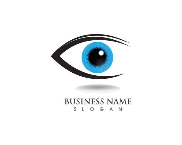 Eye Care Logo Health Symbol — Stock Vector