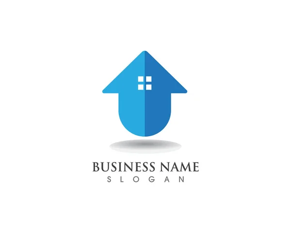 Casa Doce Logotipo Home Símbolo Vetor — Vetor de Stock