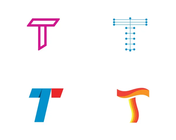 Lettere Logo Simboli Modello Icone — Vettoriale Stock