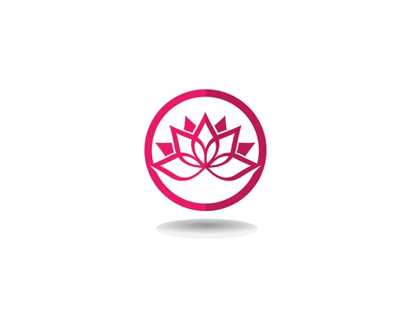 Beauty Vector Lotus Flowers Design Logo Template Icon — Stock Vector