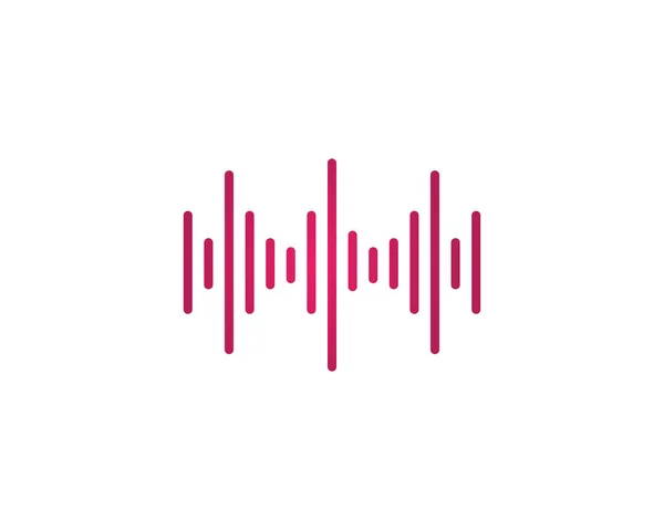Logo Symbole Onde Sonore — Image vectorielle
