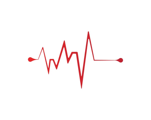 Vecteur Ligne Battement Cardiaque — Image vectorielle
