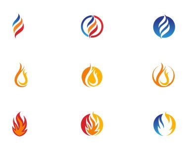 Yangın Logo şablonu vektör