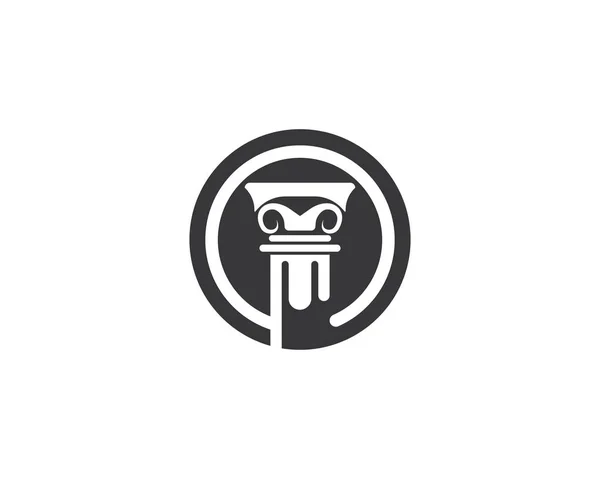 Gesetz Logo Vektor Vorlage — Stockvektor