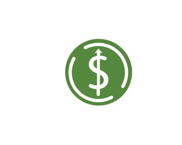Dinero Logo Vector Plantilla — Vector de stock