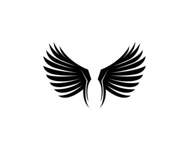 Kanat kuş Logo şablonu