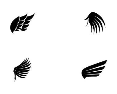 Kanat kuş Logo şablonu