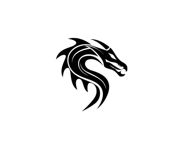 Dragon Logo Plantilla Vector Illustratio — Archivo Imágenes Vectoriales