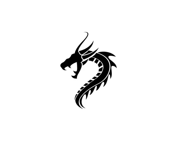 Dragon Logo Template Vector Illustratio — Stock Vector