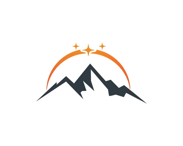 Logotipo Montaña Ilustración Vector Símbolo — Archivo Imágenes Vectoriales
