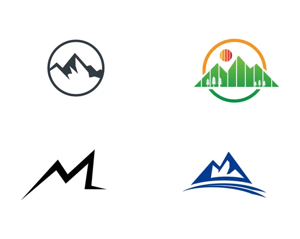 Logotipo Montaña Ilustración Vector Símbolo — Vector de stock
