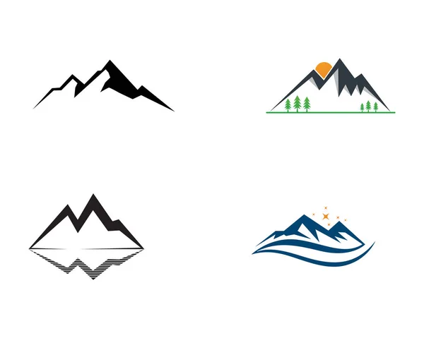 Logotipo Montaña Ilustración Vector Símbolo — Vector de stock