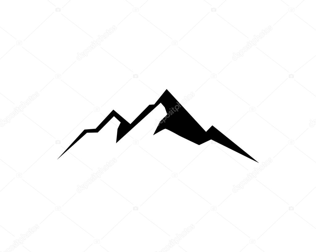 Mountain logo and symbol vector illustration
