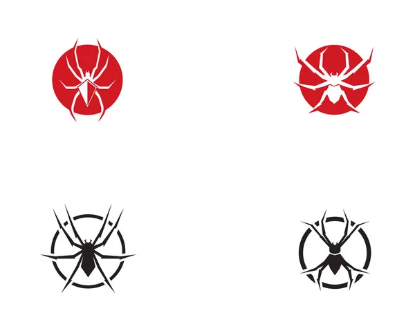 Ilustração Vetor Logotipo Aranha — Vetor de Stock