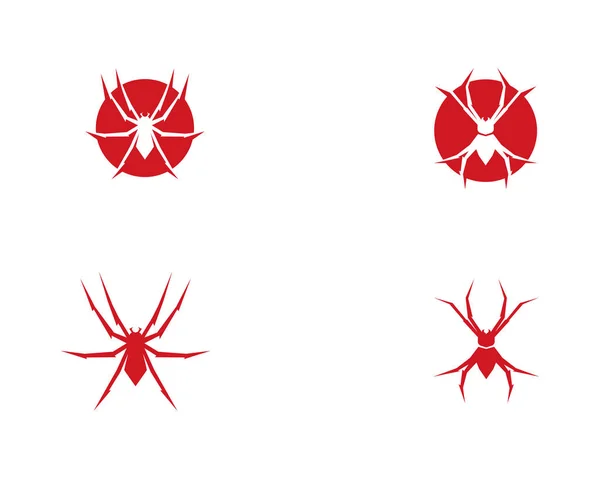 Ilustração Vetor Logotipo Aranha — Vetor de Stock
