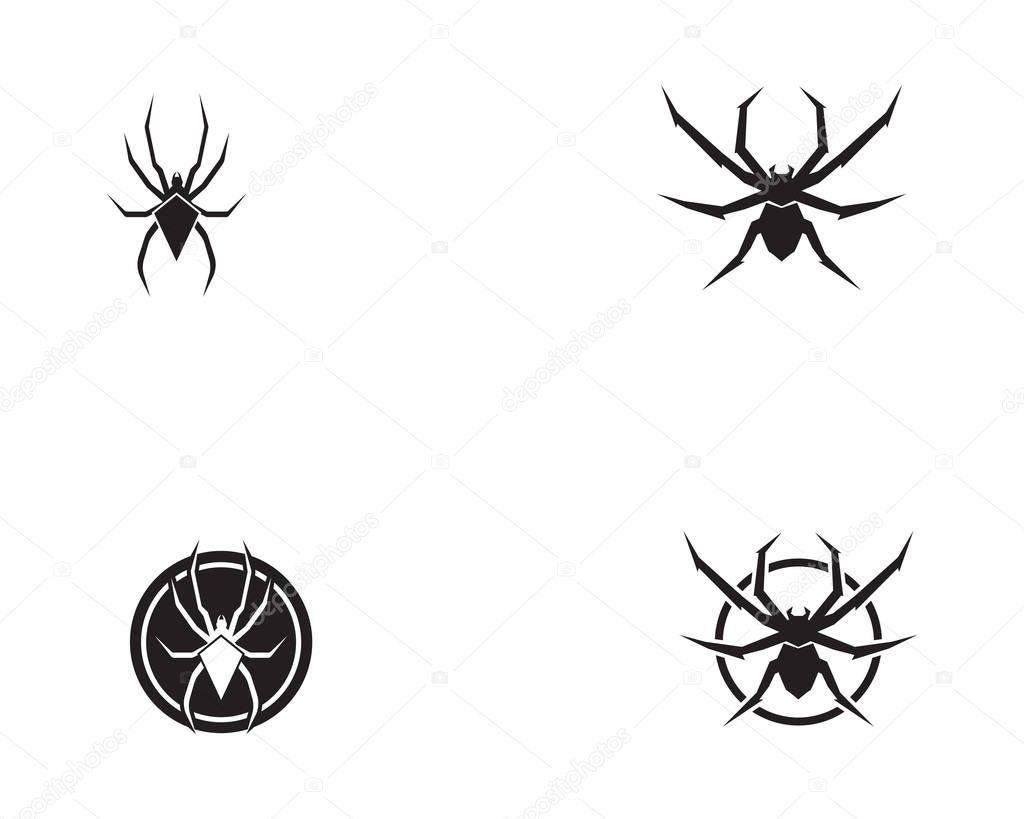 Spider logo vector illustration