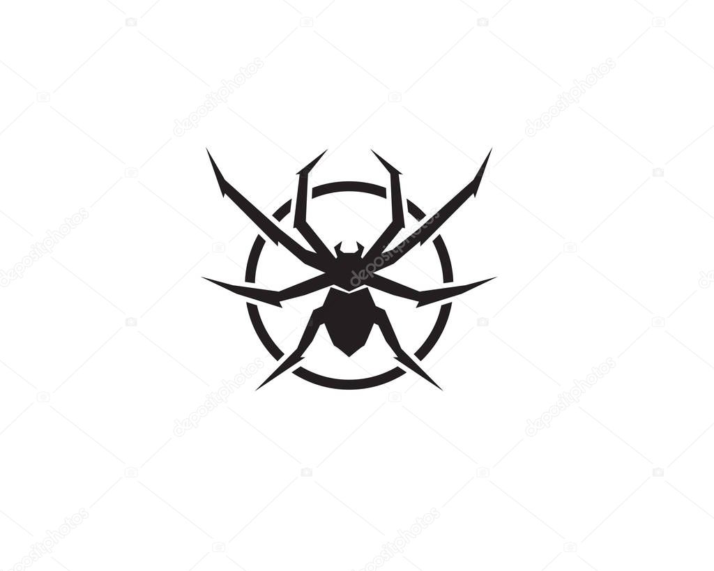 Spider logo vector illustration
