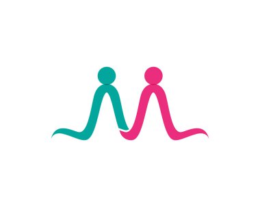 Evlat Edinme ve Toplum Bakımı Logo şablonu vektör simgesi